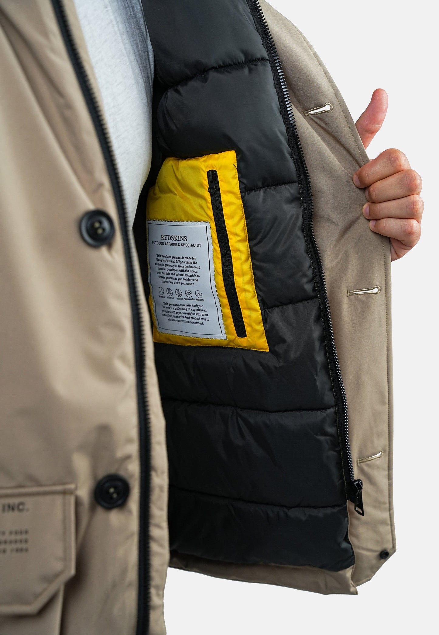 Parka jaune PELLY DRUK