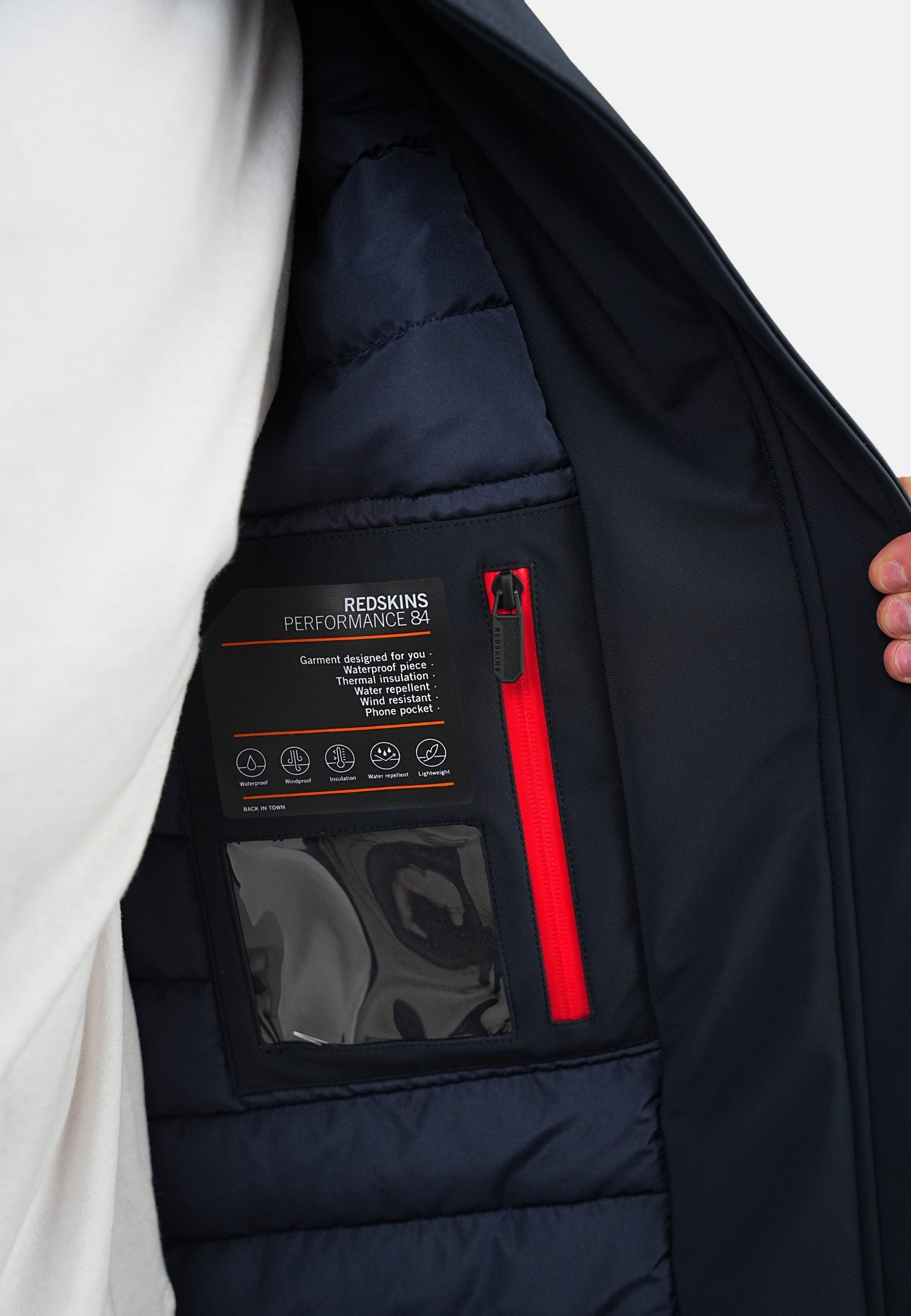 Parka bleu marine GRIDA ACTIVE