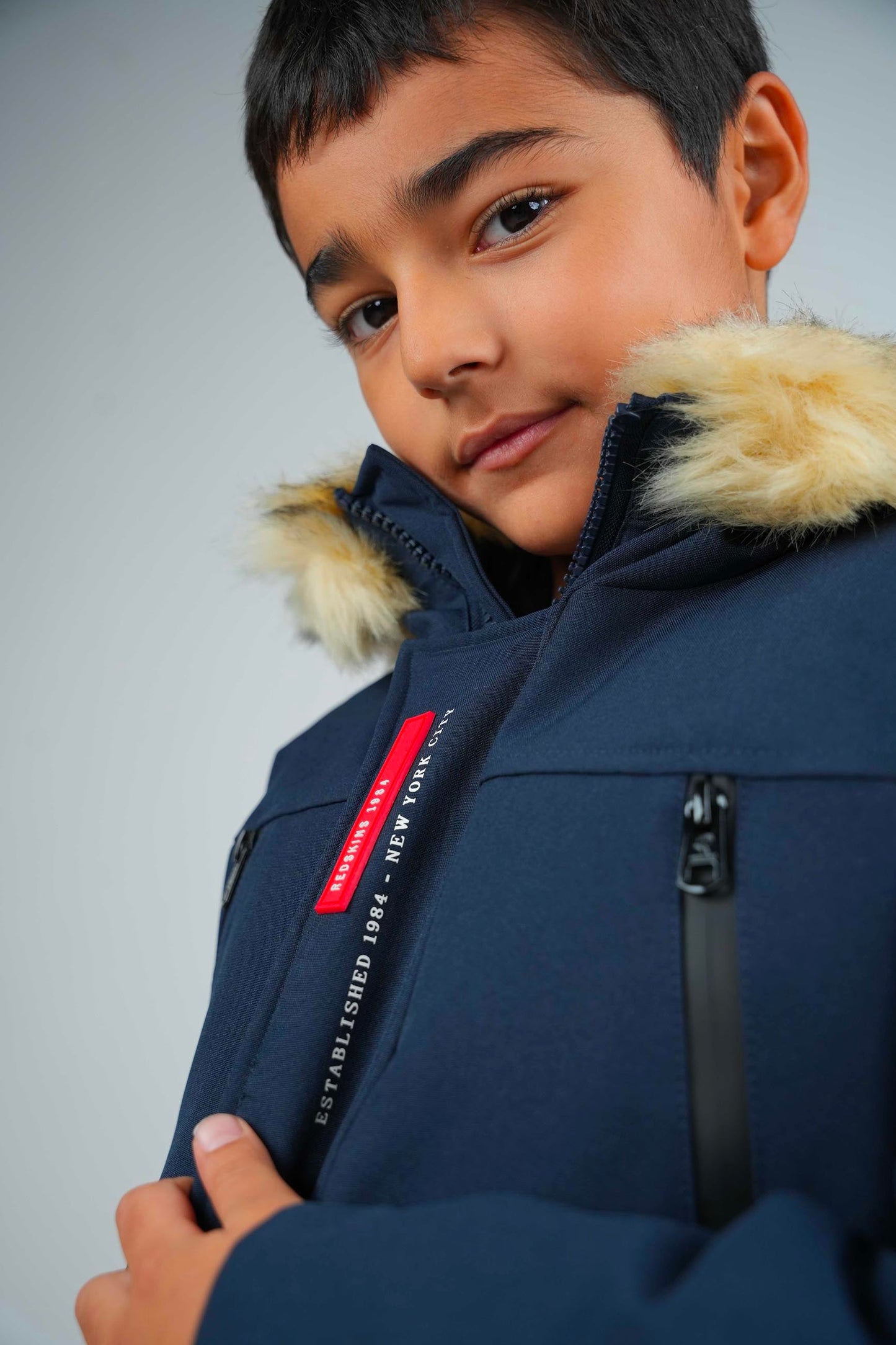 Parka junior bleu marine