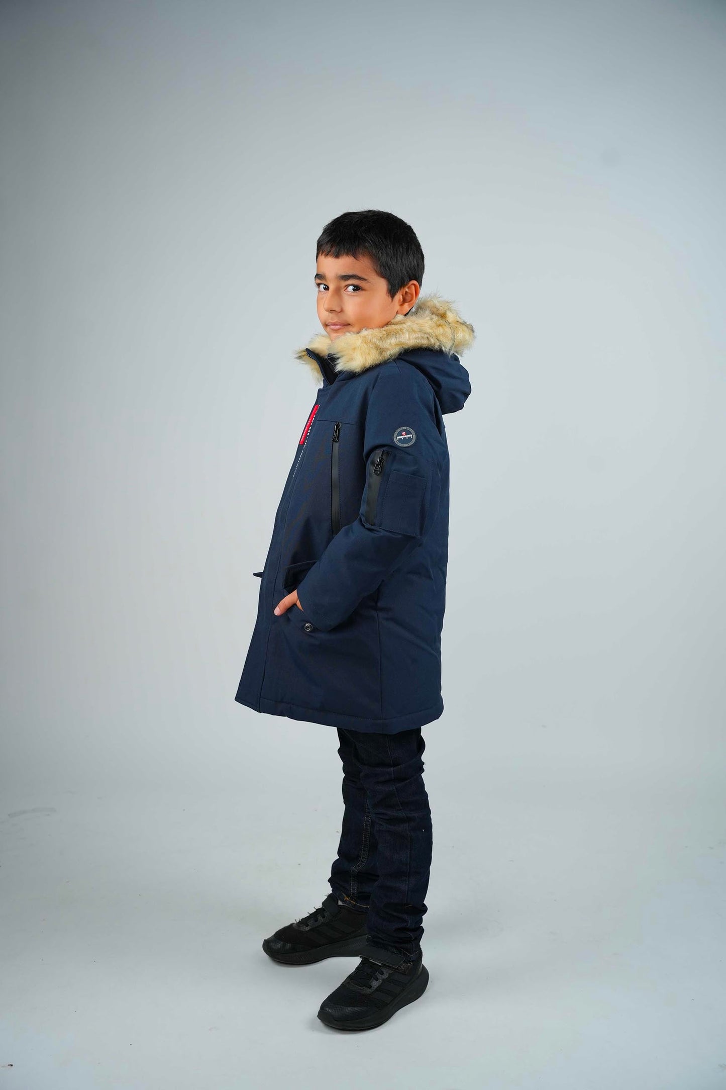 Parka junior bleu marine