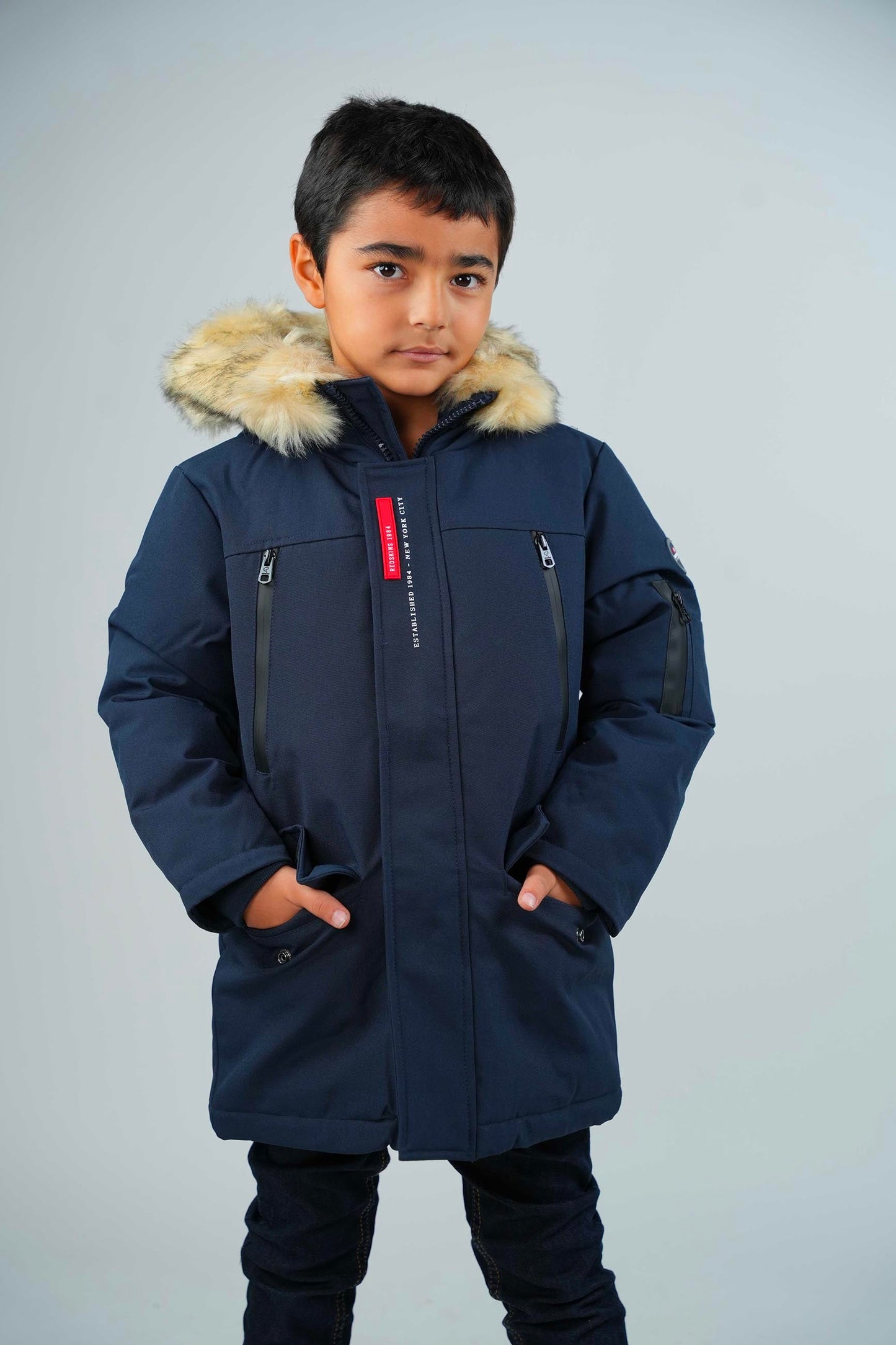 Parka junior bleu marine