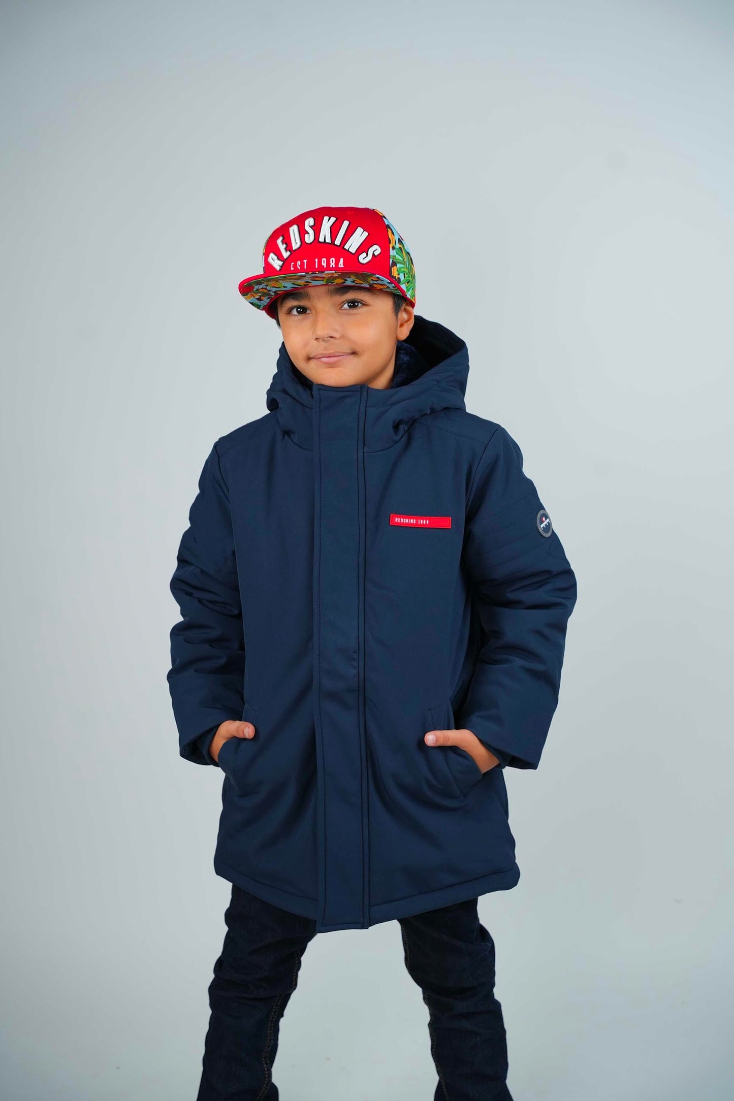 Parka enfant bleu marine