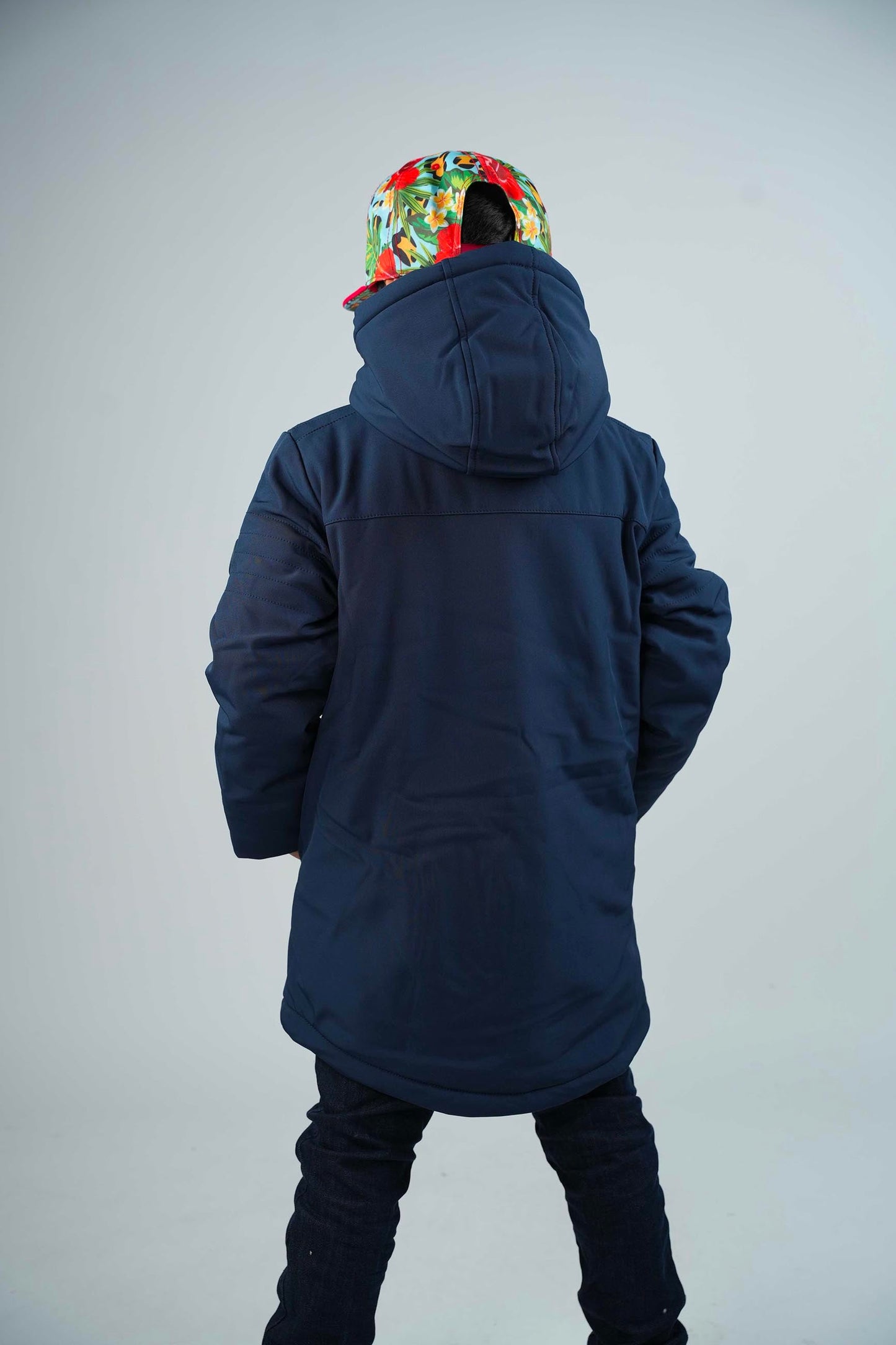 Parka enfant bleu marine