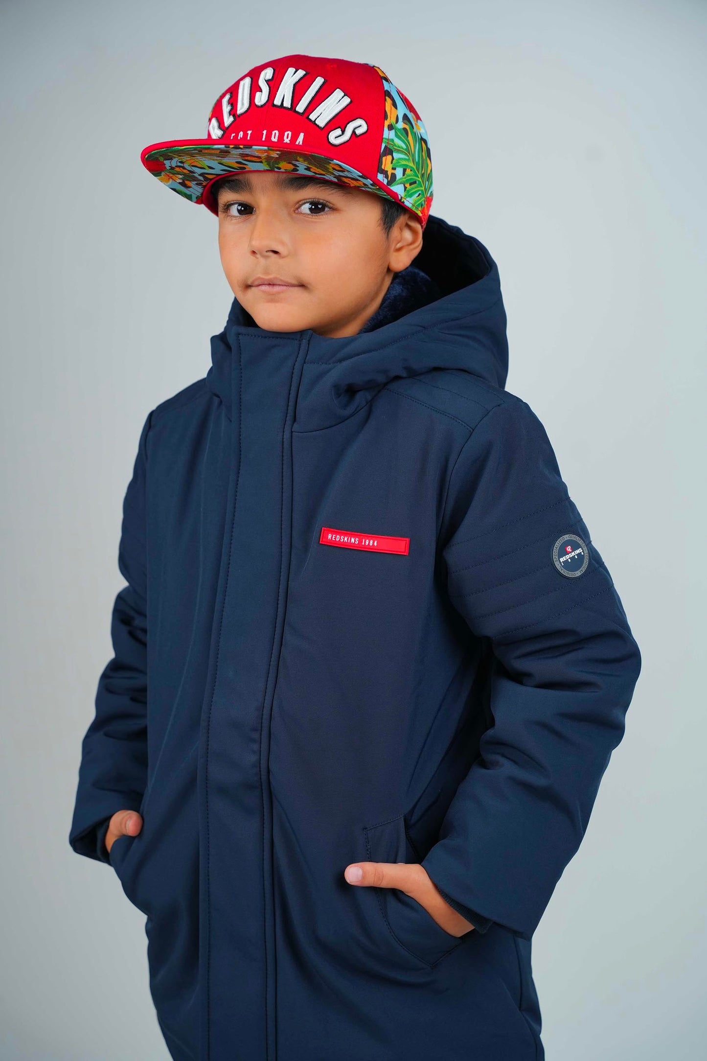 Parka enfant bleu marine