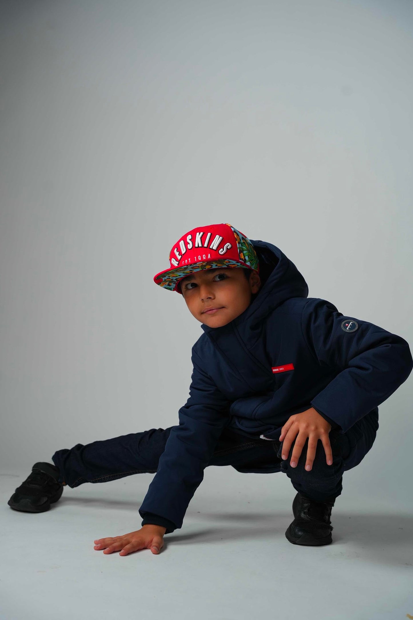 Parka enfant bleu marine