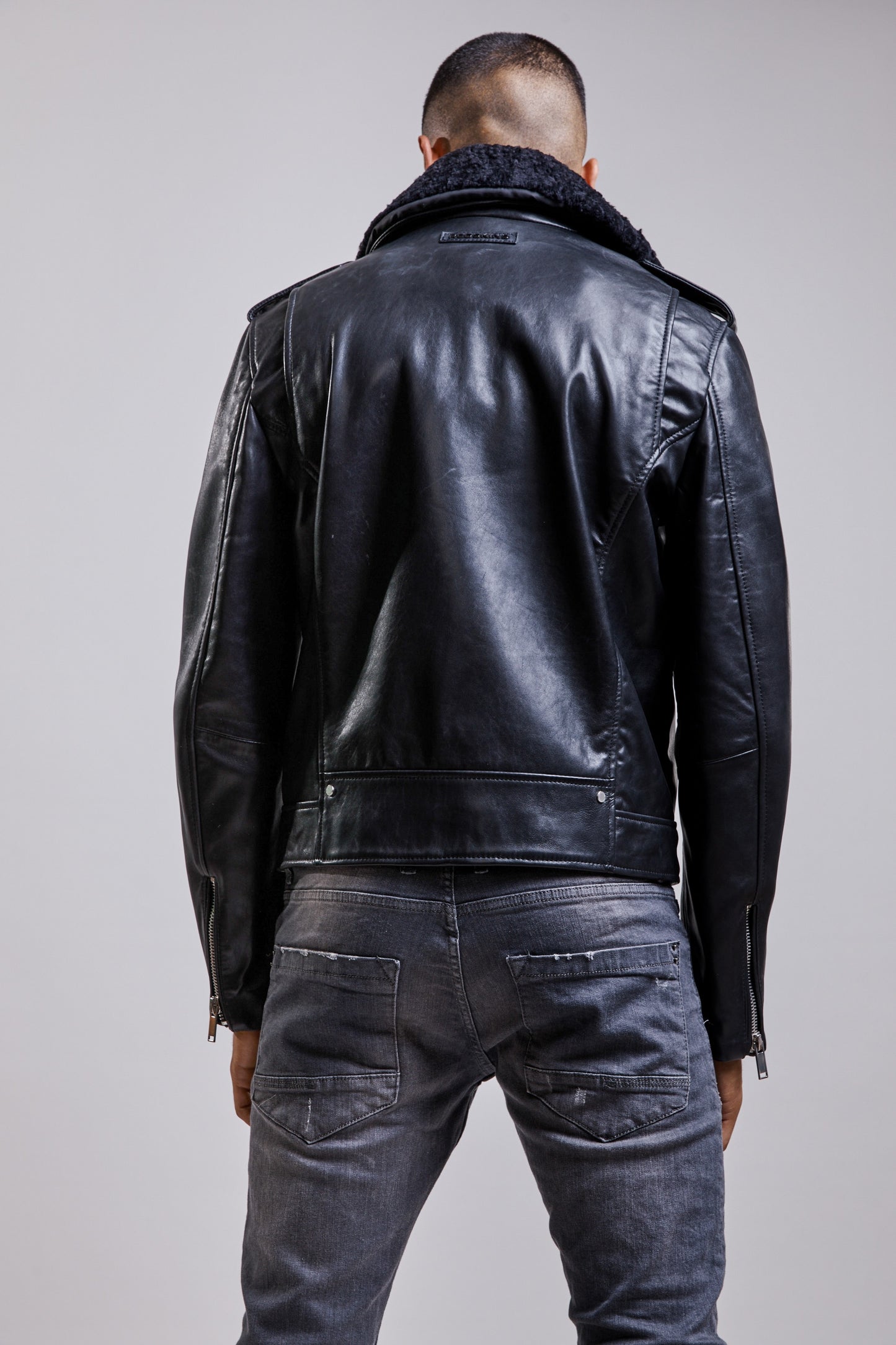 Veste en cuir LOWER EAGLE