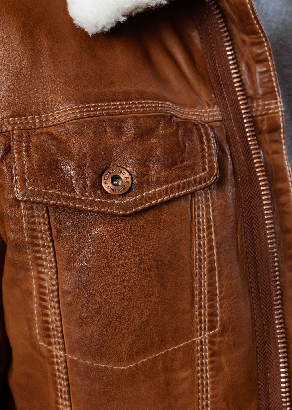 Veste en cuir PATROL RETRO