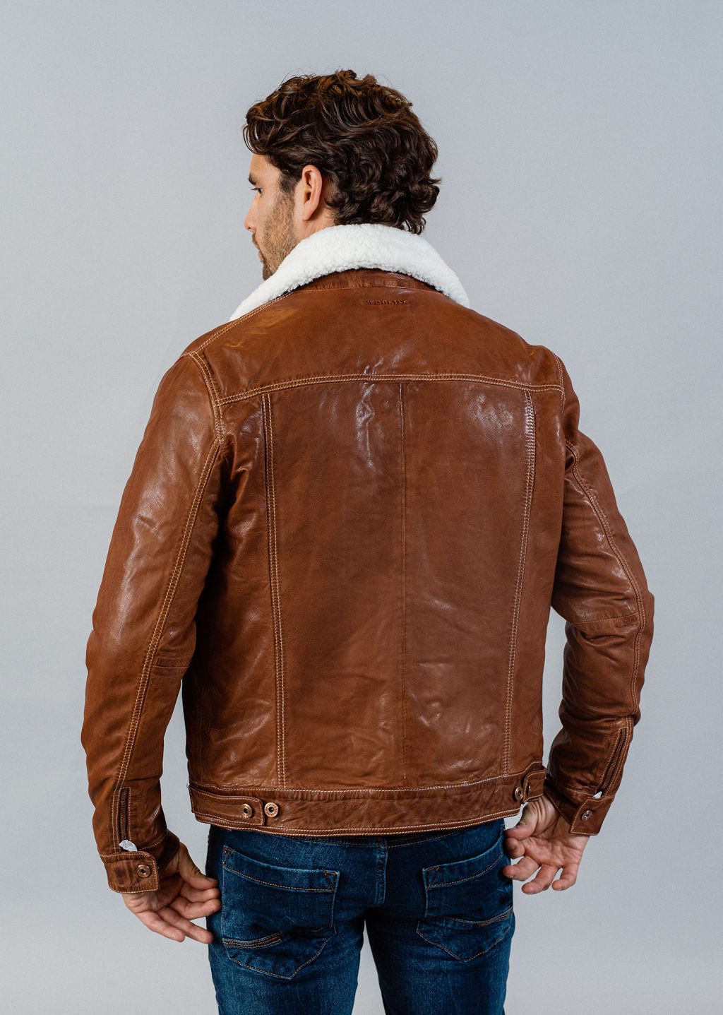 Veste en cuir PATROL RETRO
