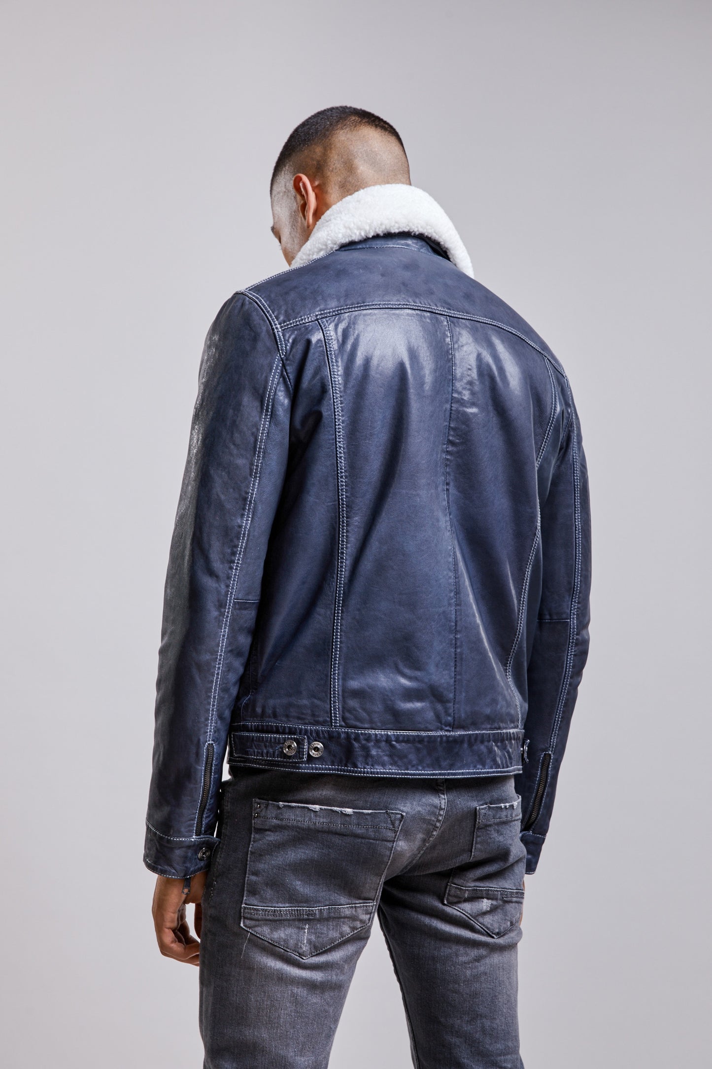 Veste en cuir PATROL RETRO
