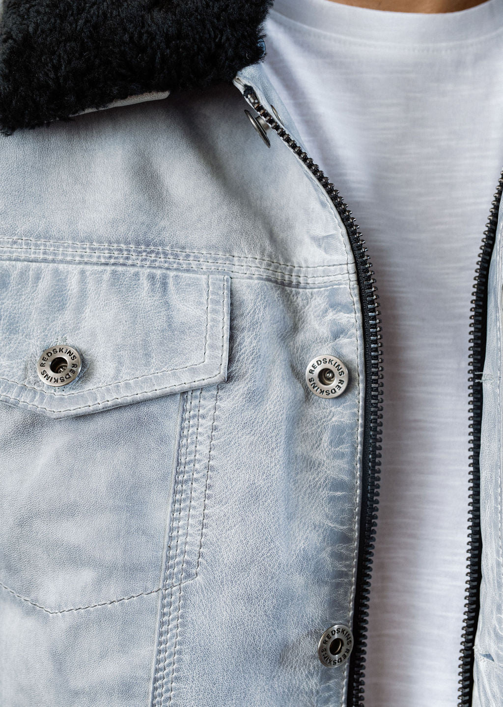 Veste en cuir PLATINE CHALLENGER
