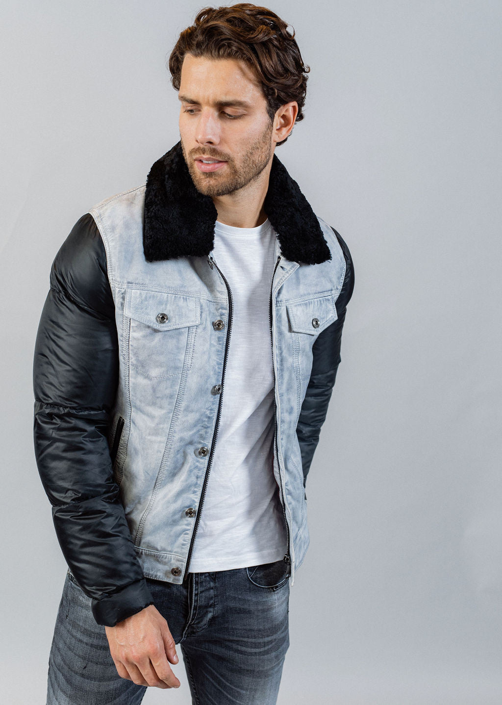 Veste en cuir PLATINE CHALLENGER