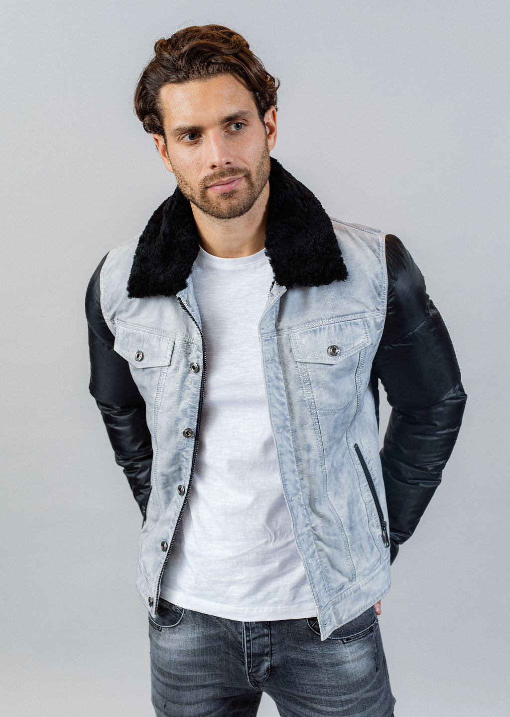Veste en cuir PLATINE CHALLENGER