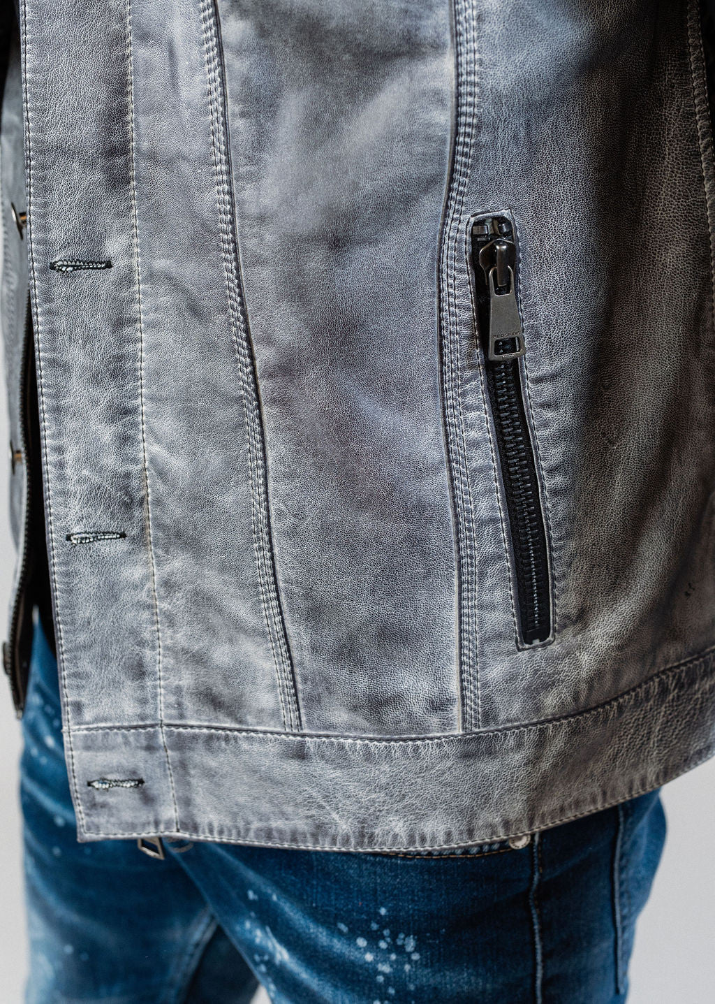 Veste en cuir SILVERS CHALLENGE