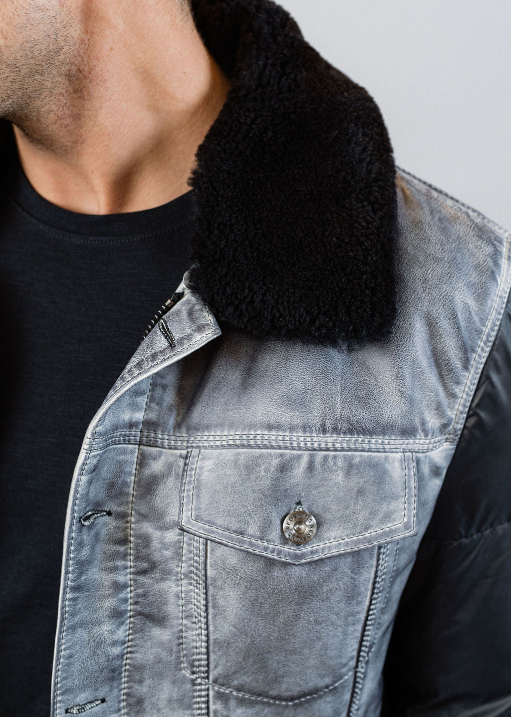 Veste en cuir SILVERS CHALLENGE