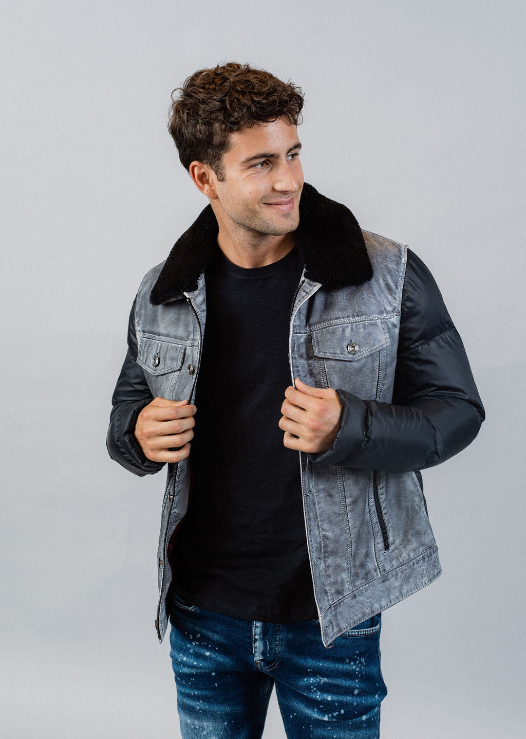 Veste en cuir SILVERS CHALLENGE