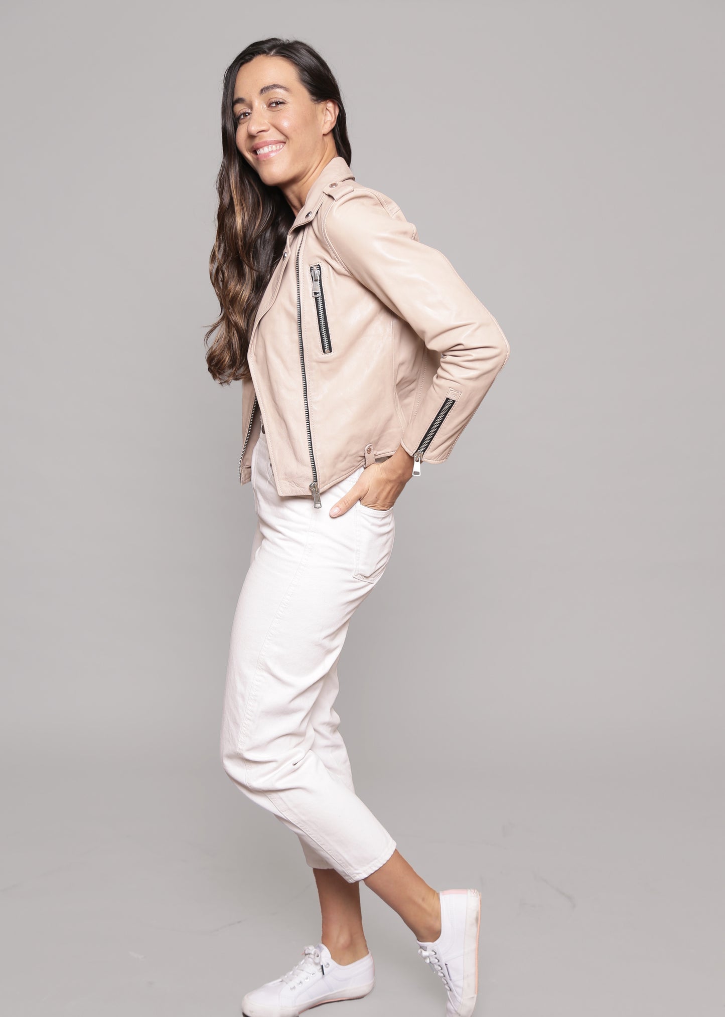 Veste en cuir JUTTA TRIPWAY