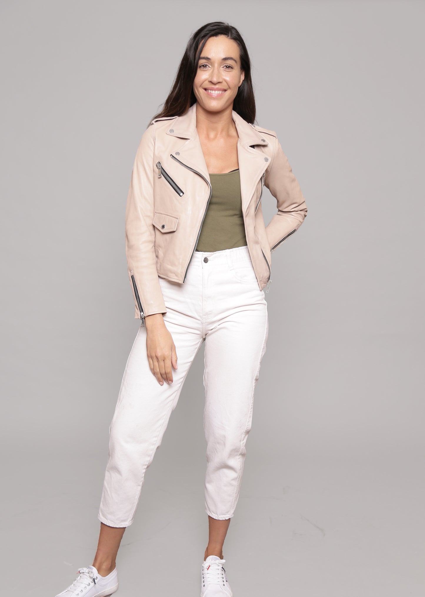 Veste en cuir JUTTA TRIPWAY