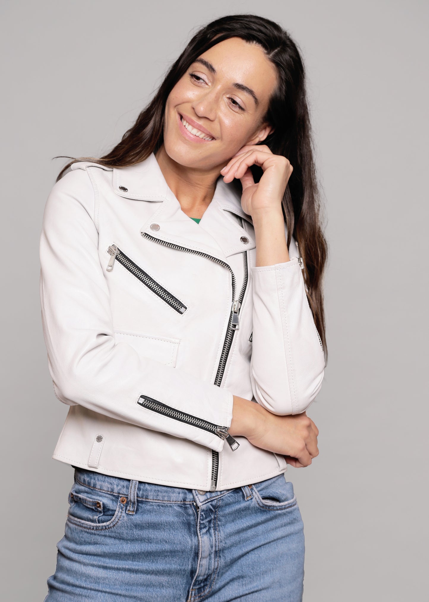 Veste en cuir JUTTA TRIPWAY