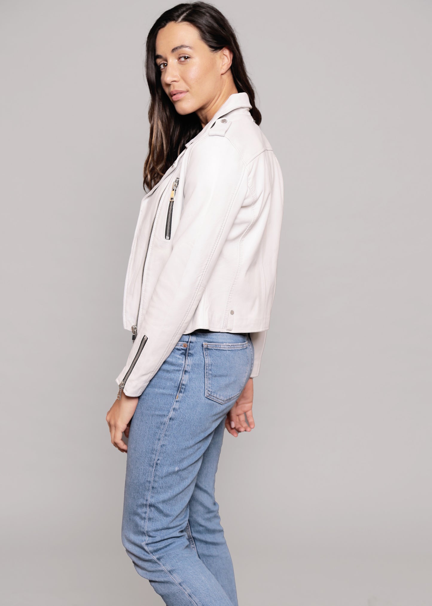 Veste en cuir JUTTA TRIPWAY