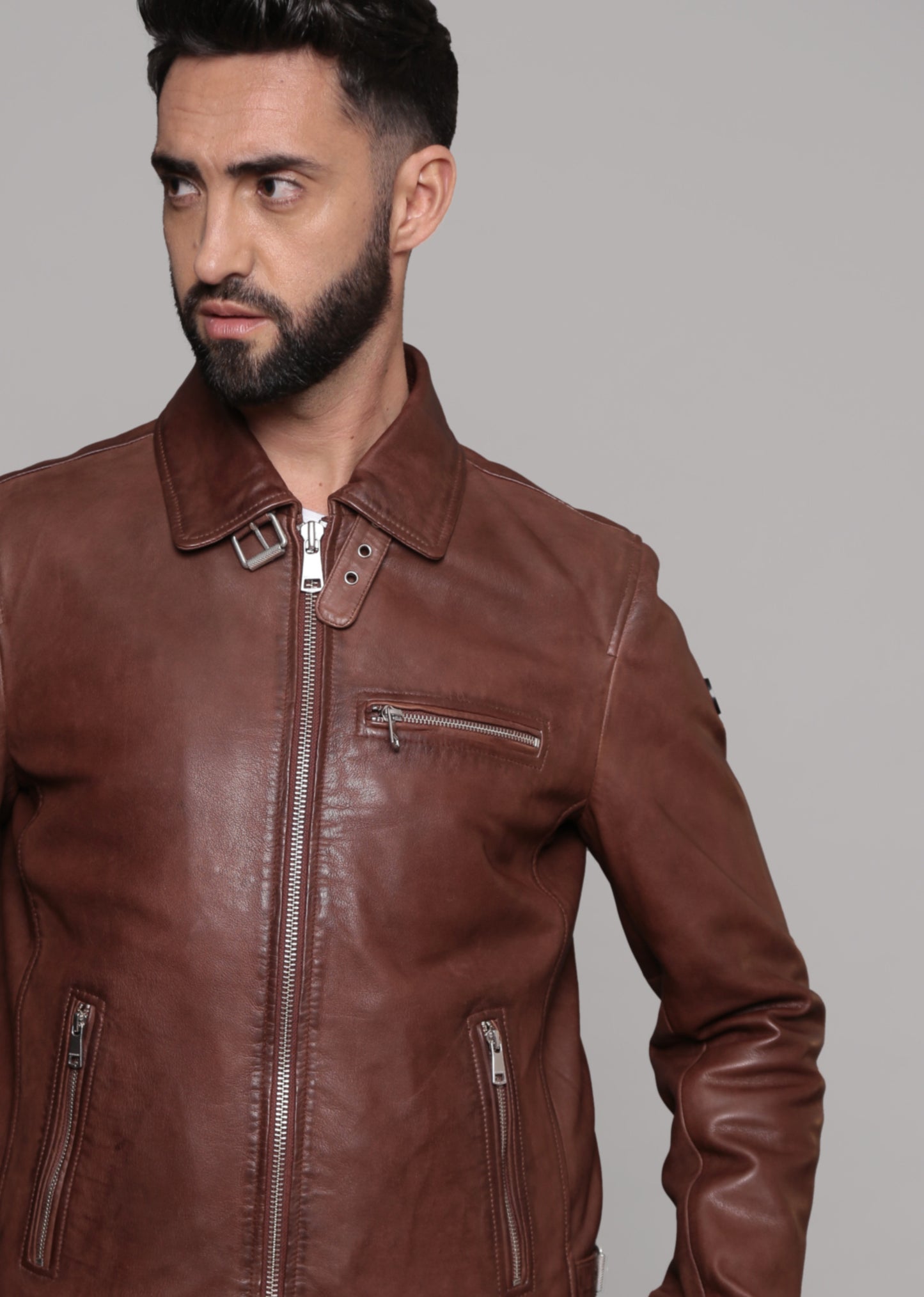 Veste en cuir RIDER2 STONER