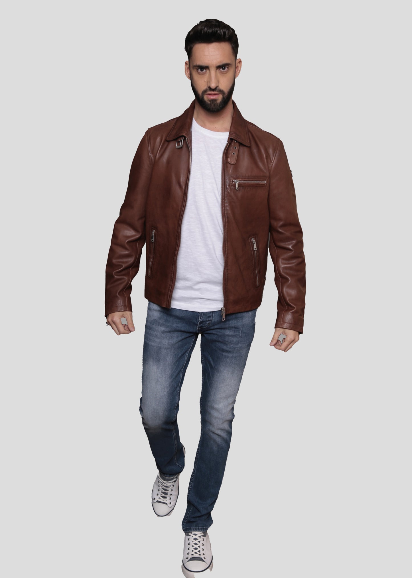 Veste en cuir RIDER2 STONER