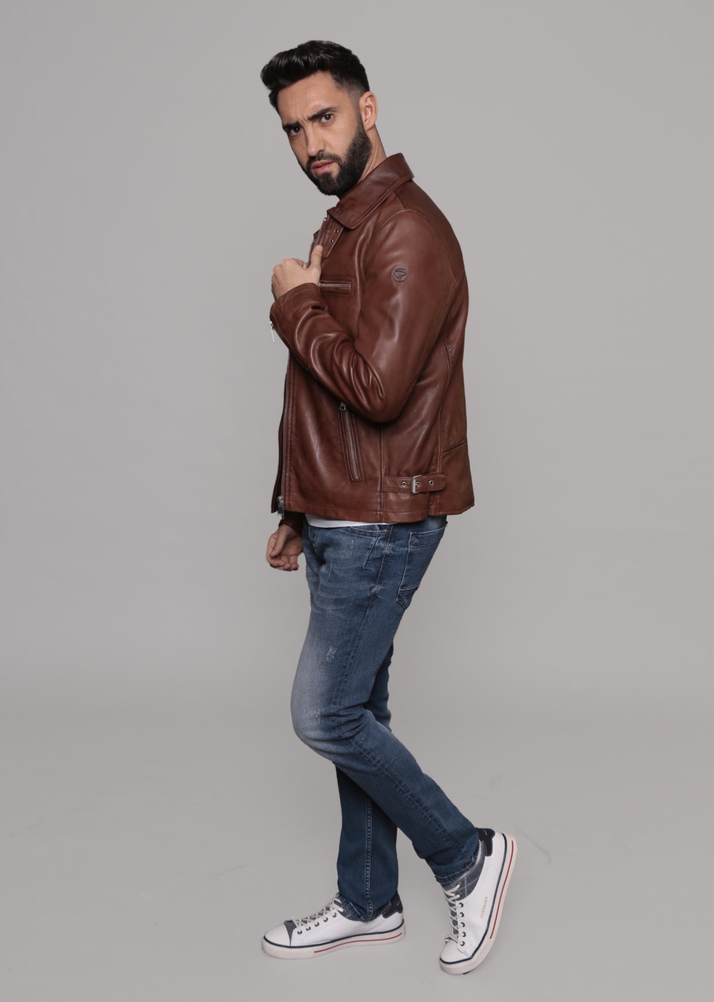 Veste en cuir RIDER2 STONER