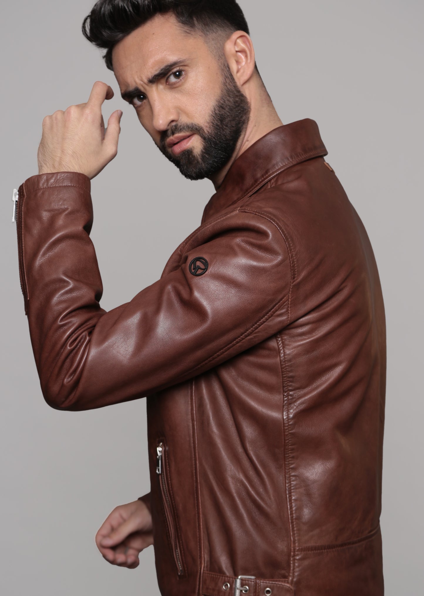 Veste en cuir RIDER2 STONER