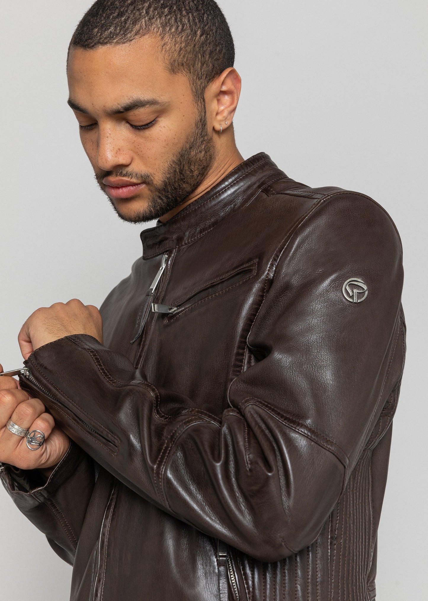 Blouson en cuir TRUST VICTORY