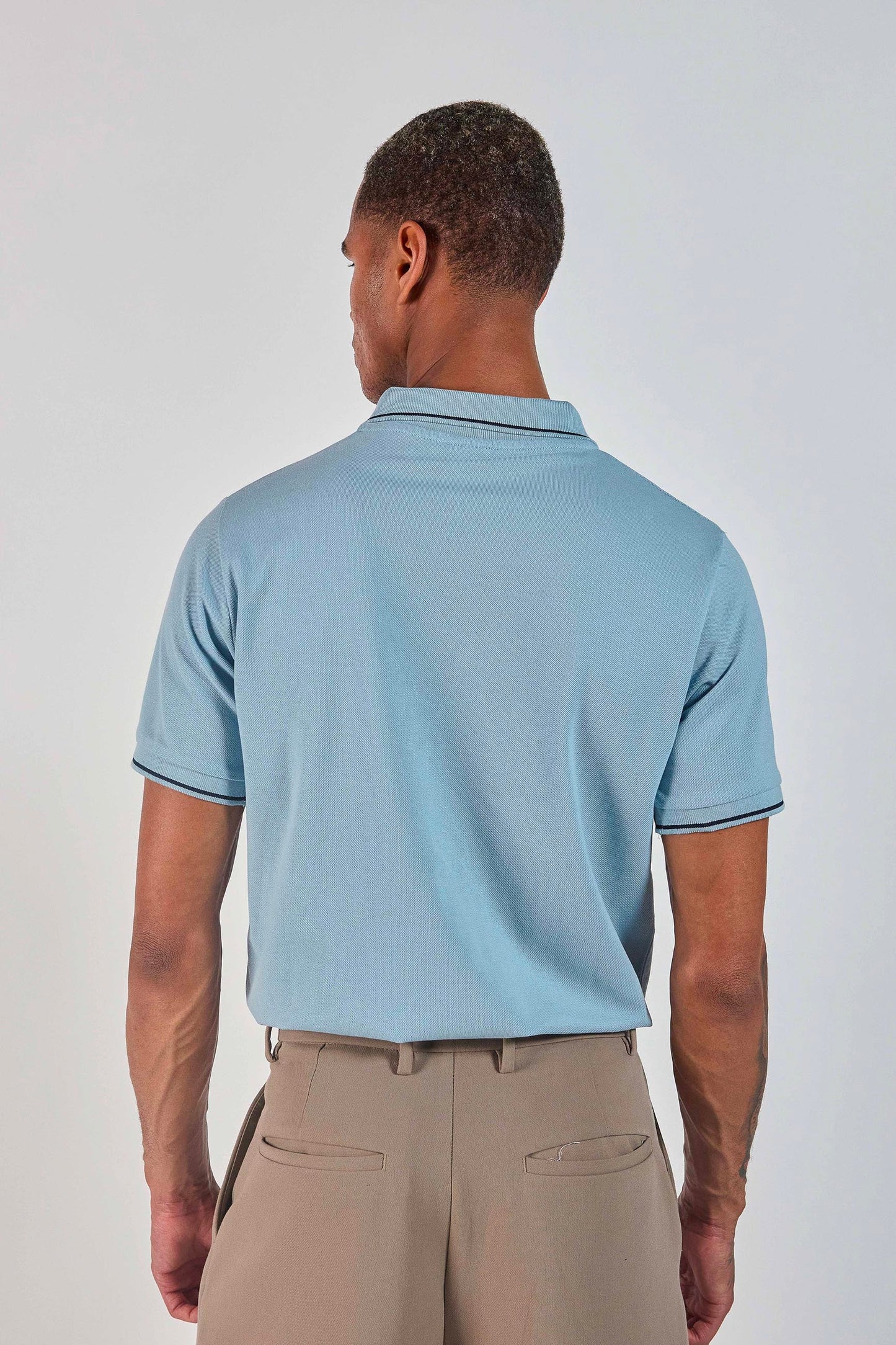 Polo bleu ciel 231040