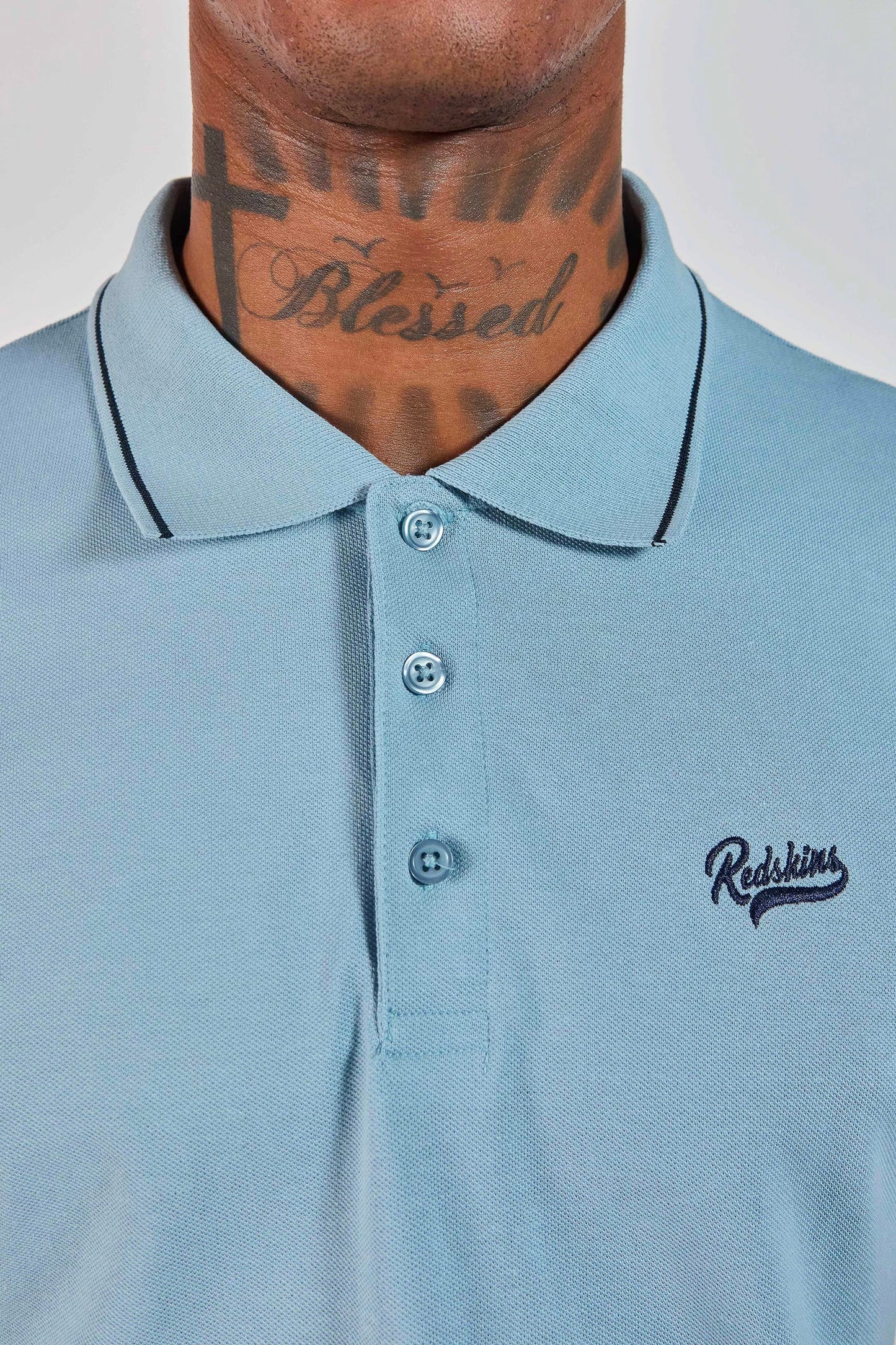 Polo bleu ciel 231040
