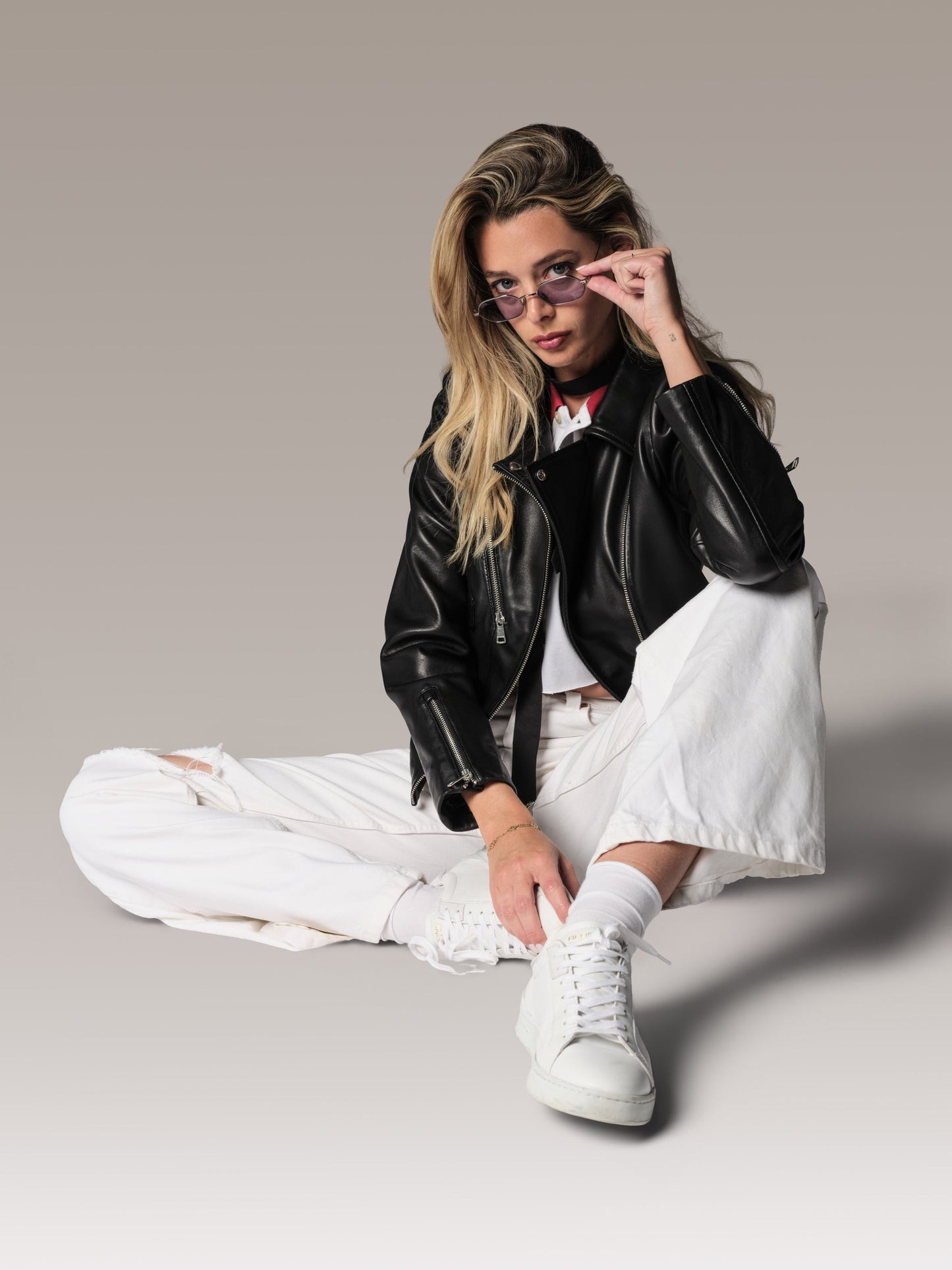 Blouson en cuir noir TAYLOR TOKYO