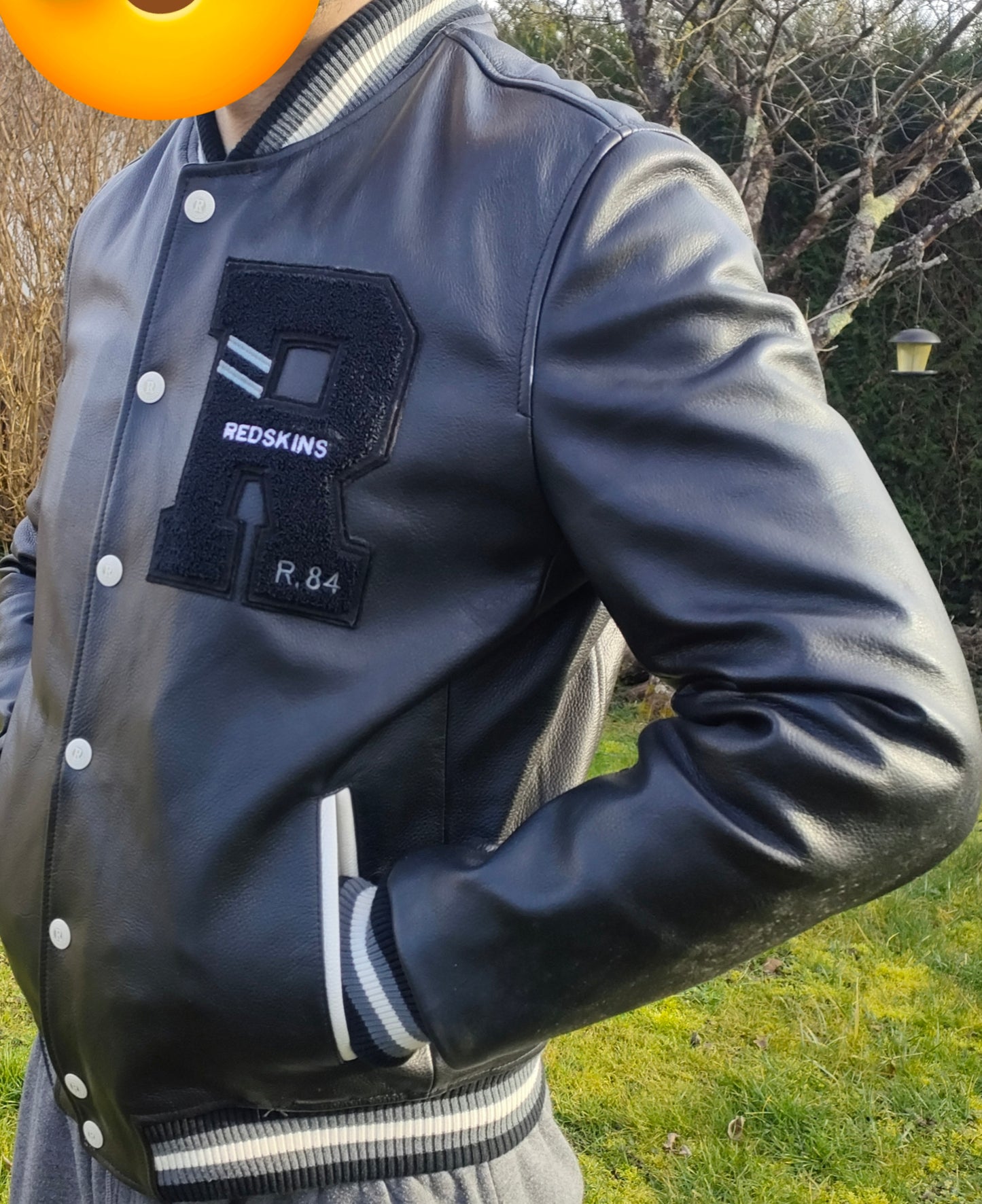 Redskins Teddy Cuir Véritable Planet Full Black XL – Édition Limitée – Confort Premium