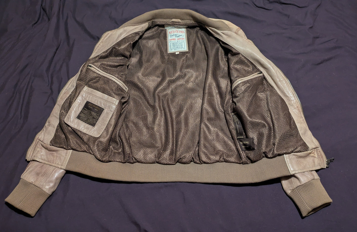 Veste en cuir d'agneau