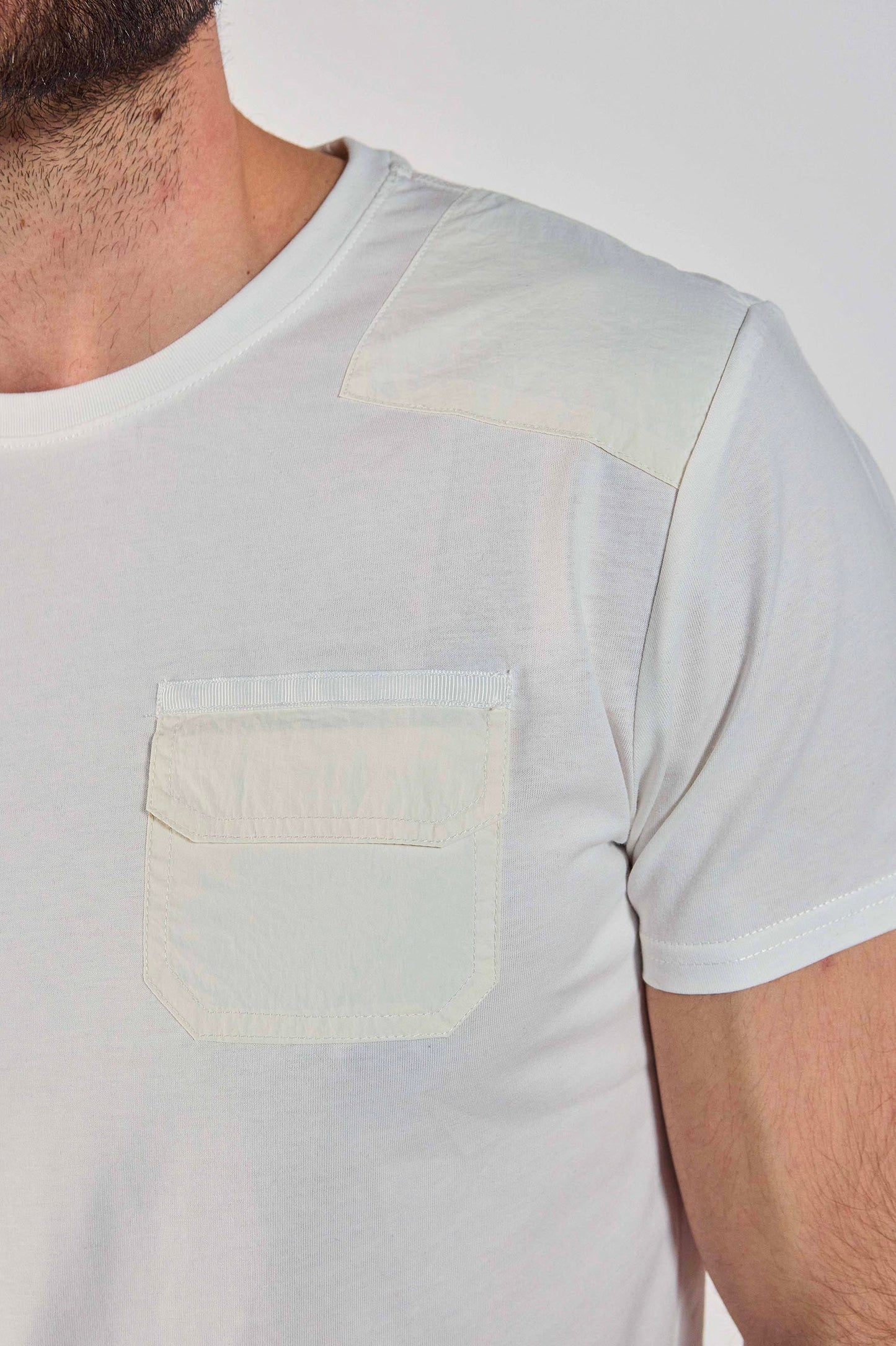 T-shirt blanc cassé SMITH TRIM