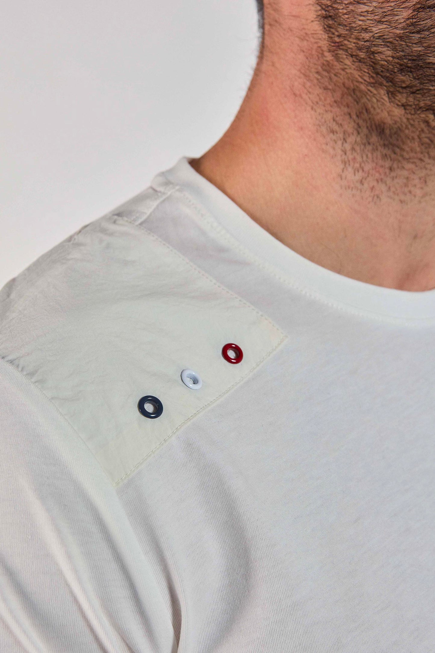 T-shirt blanc cassé SMITH TRIM