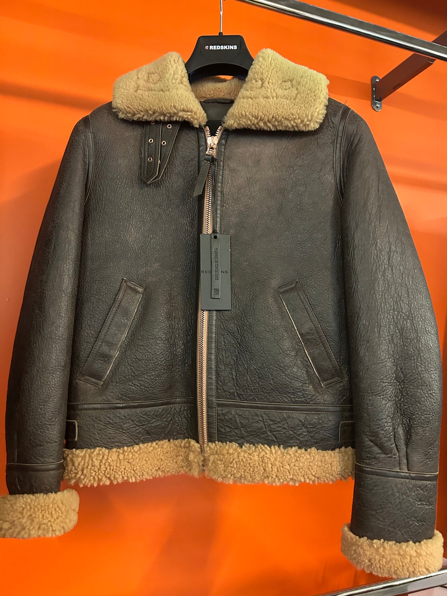 BLOUSON en cuir STELLA QUEENSTOWN marron