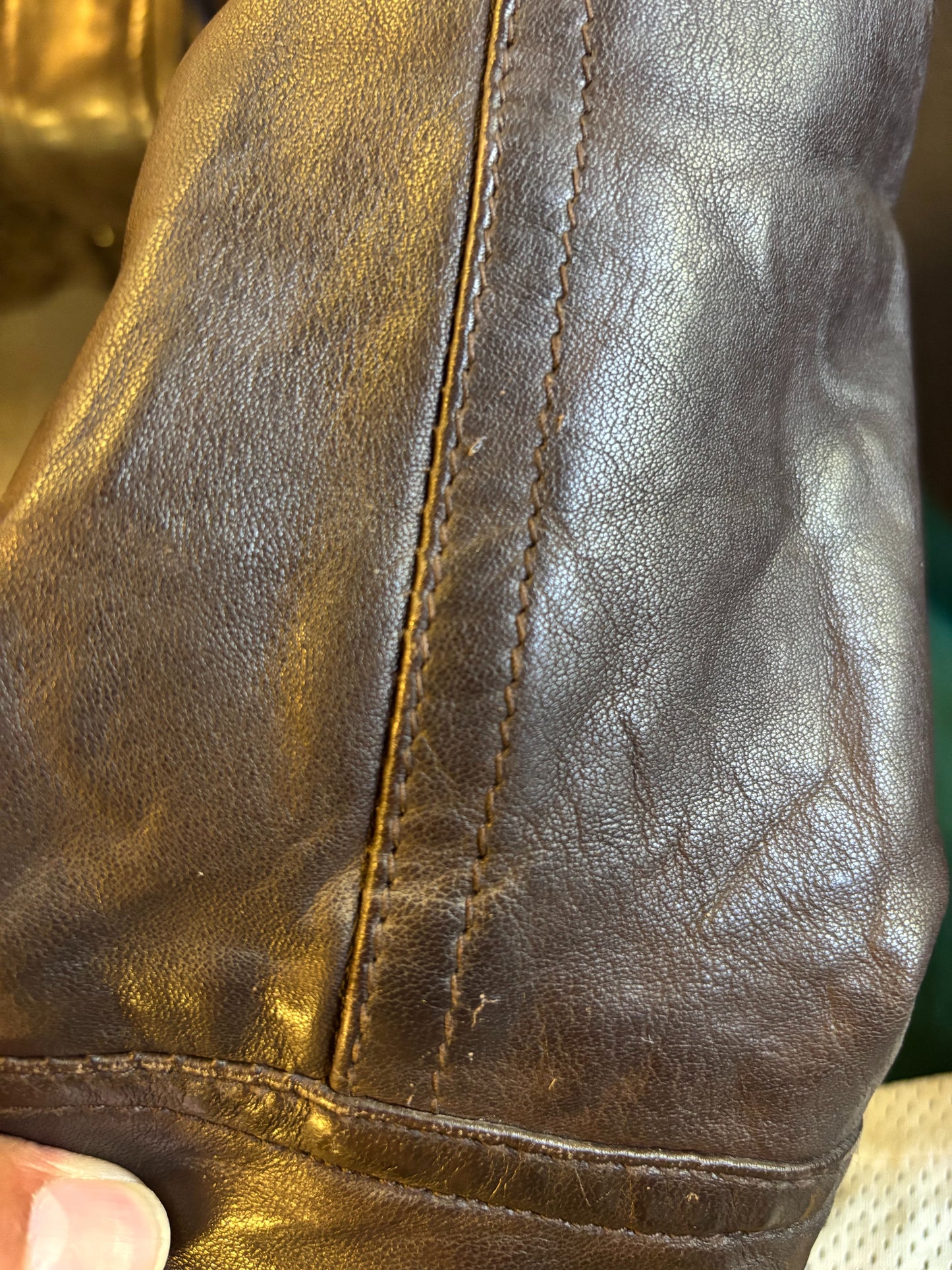 BLOUSON en cuir STELLA QUEENSTOWN marron