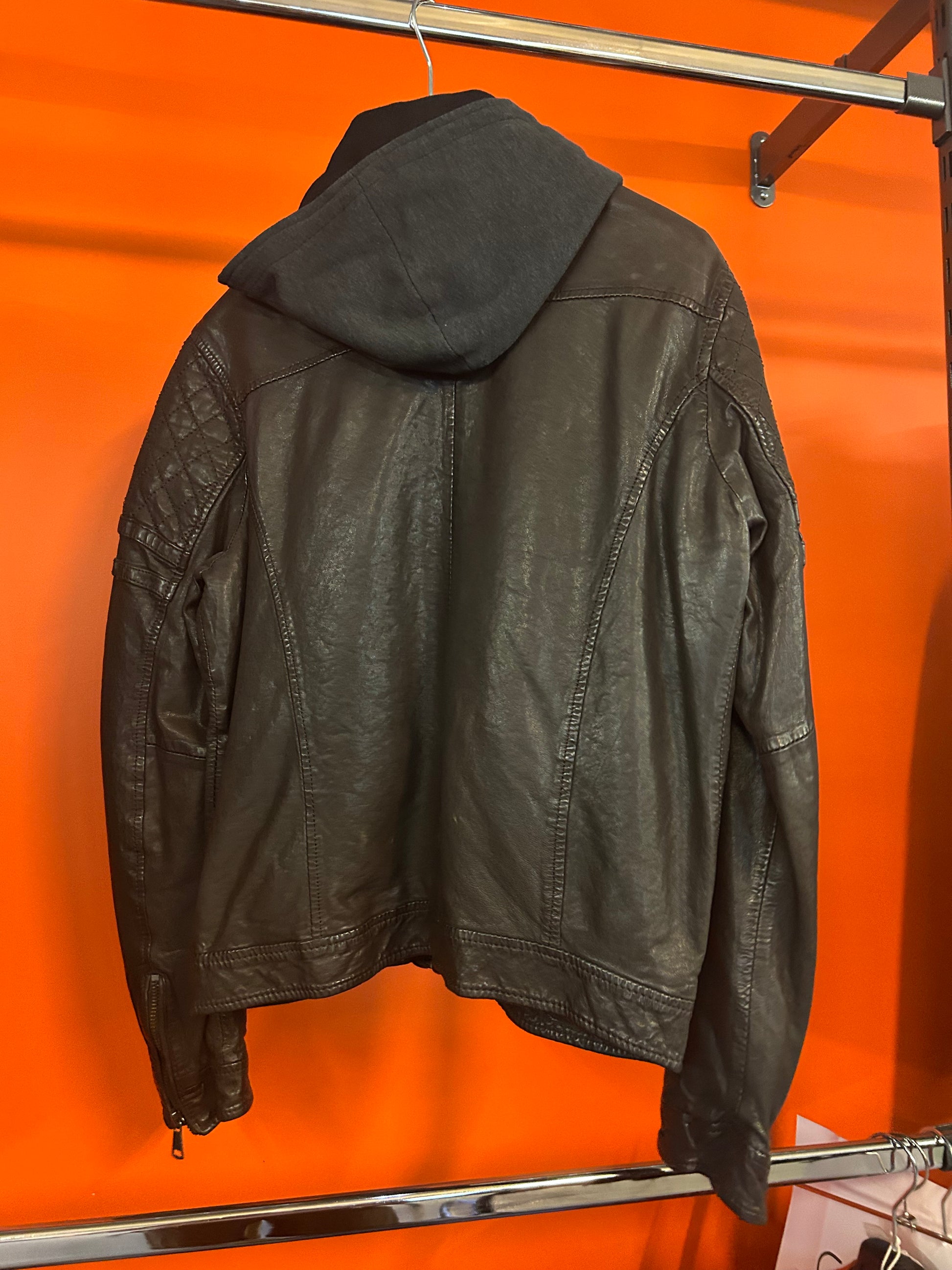 Blouson en cuir cognac RYDE BARCELONA