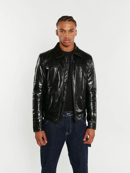 BLOUSON EN CUIR ELTON STARDUST