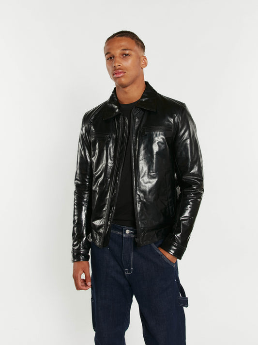 BLOUSON EN CUIR ELTON STARDUST