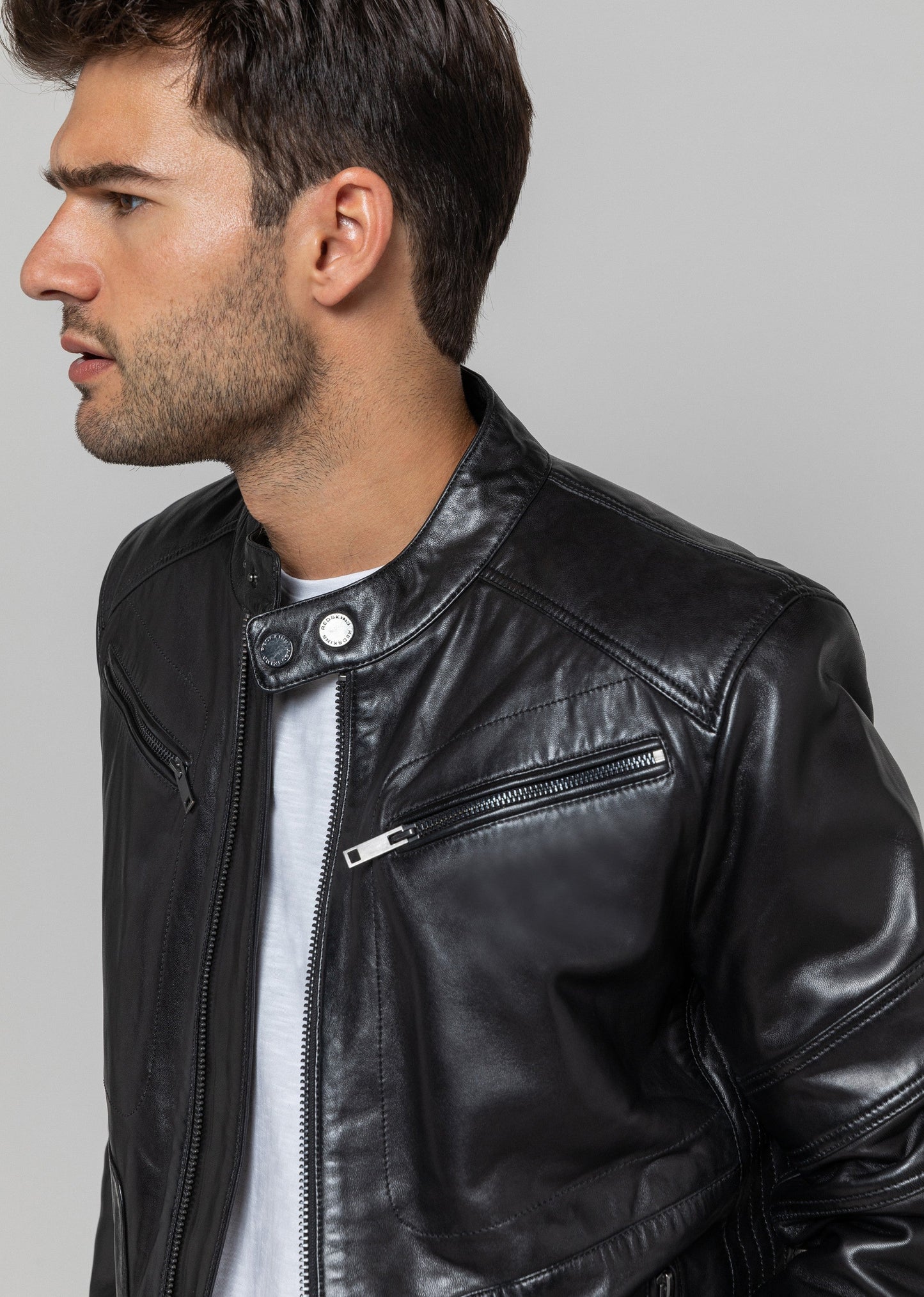 BLOUSON EN CUIR LEERON MOJITO