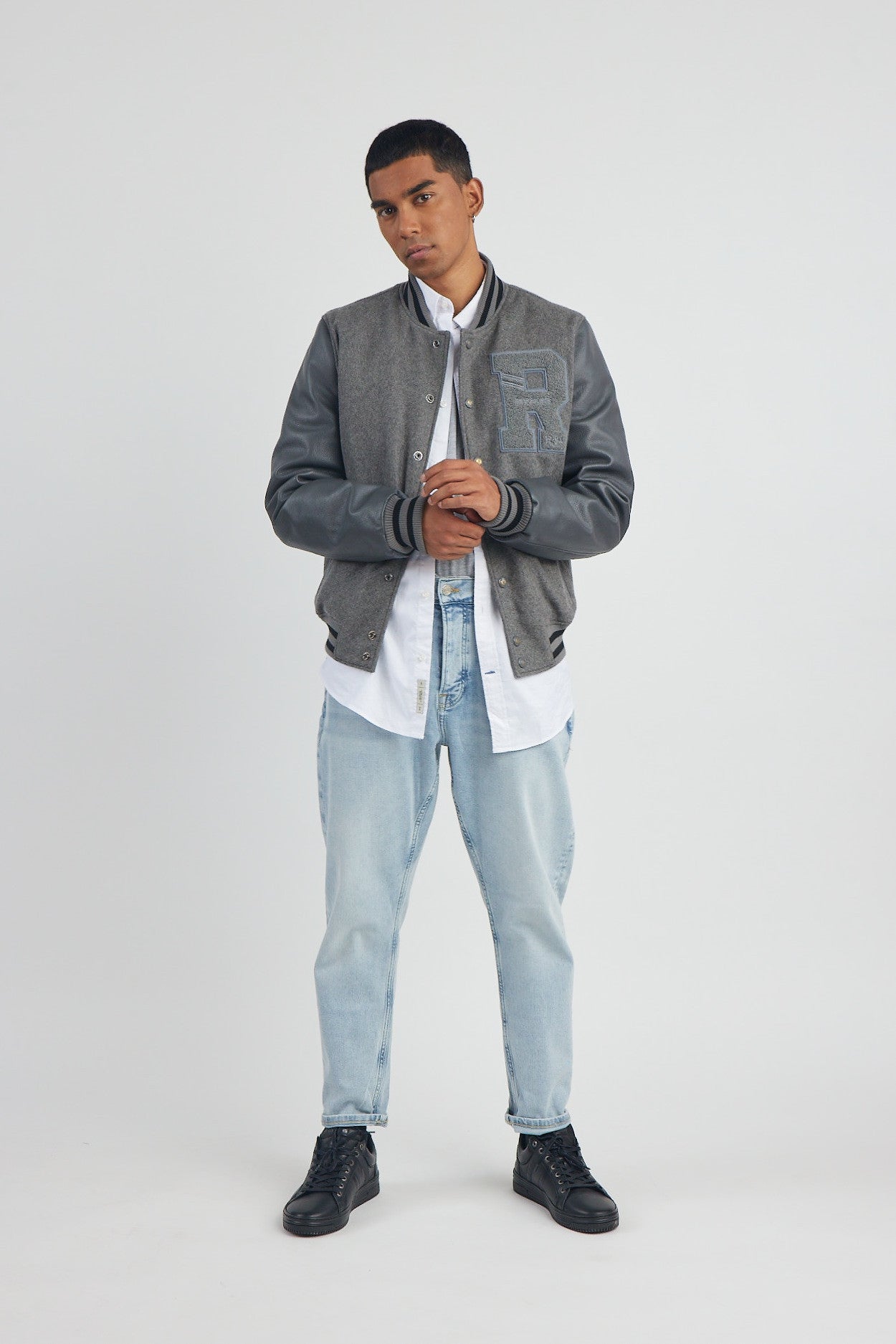 BLOUSON EN CUIR OXFORD HATCH