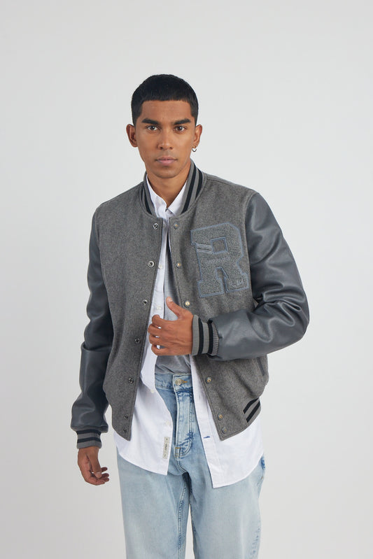 BLOUSON EN CUIR OXFORD HATCH