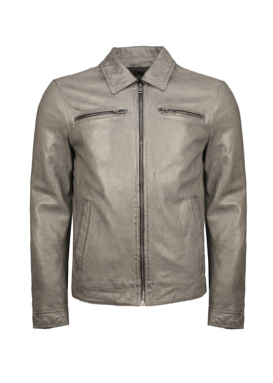 BLOUSON EN CUIR AARON QUARTZ