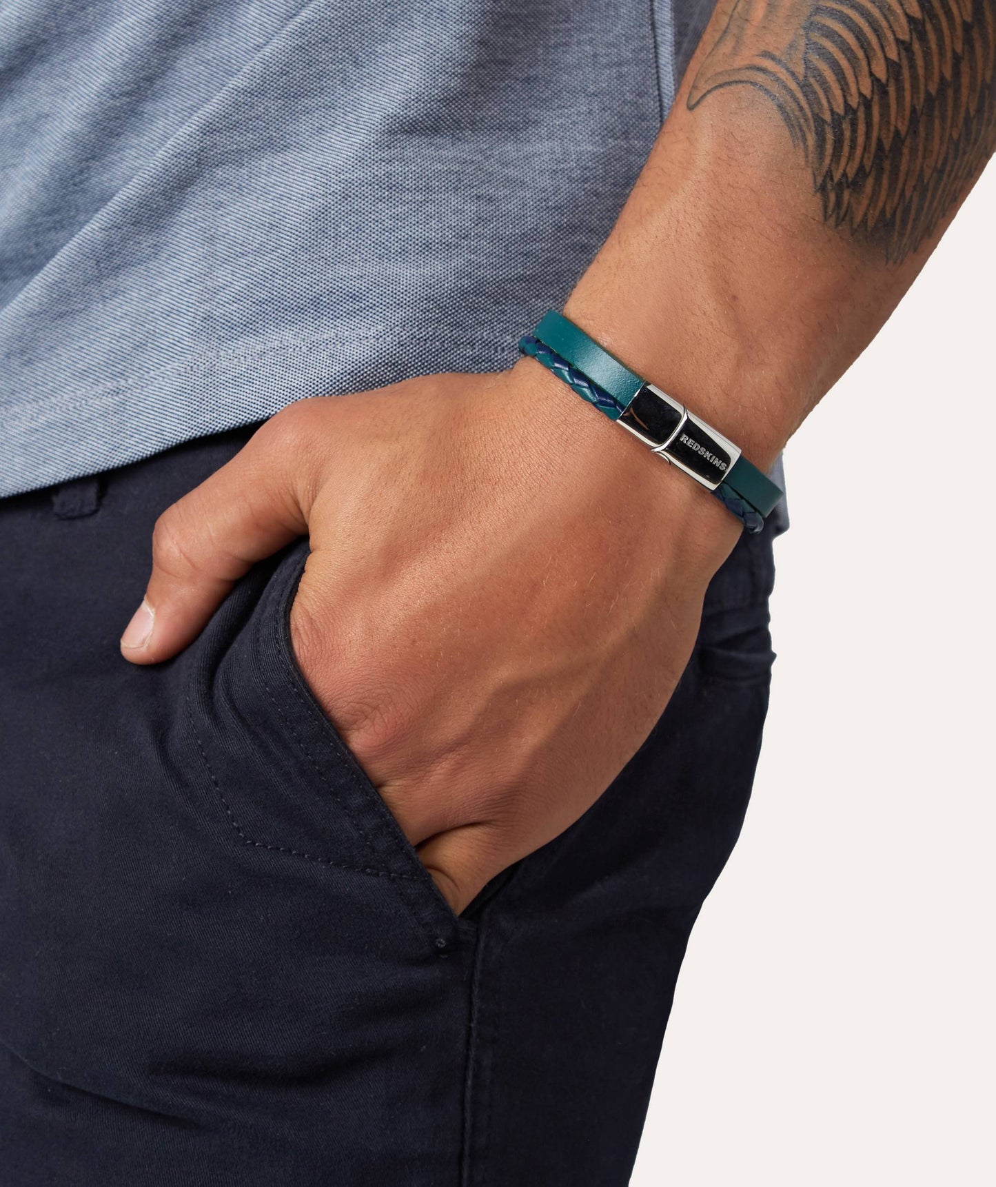 Bracelet marine double rang tressé 8PER285113