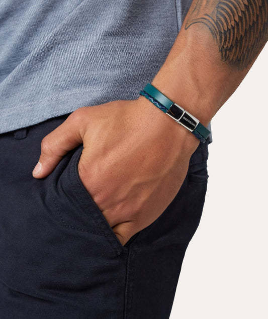 Bracelet marine double rang tressé 8PER285113
