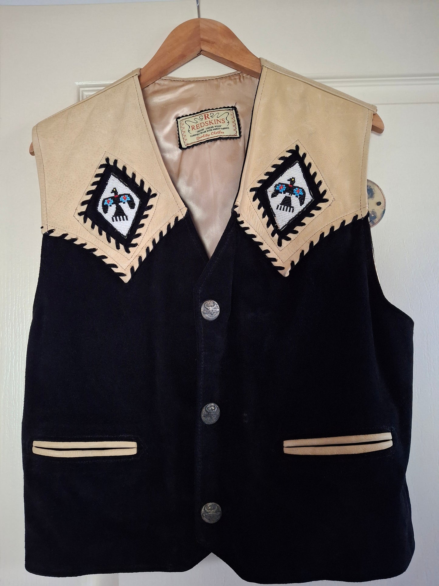 Gilet redskins motif indiens