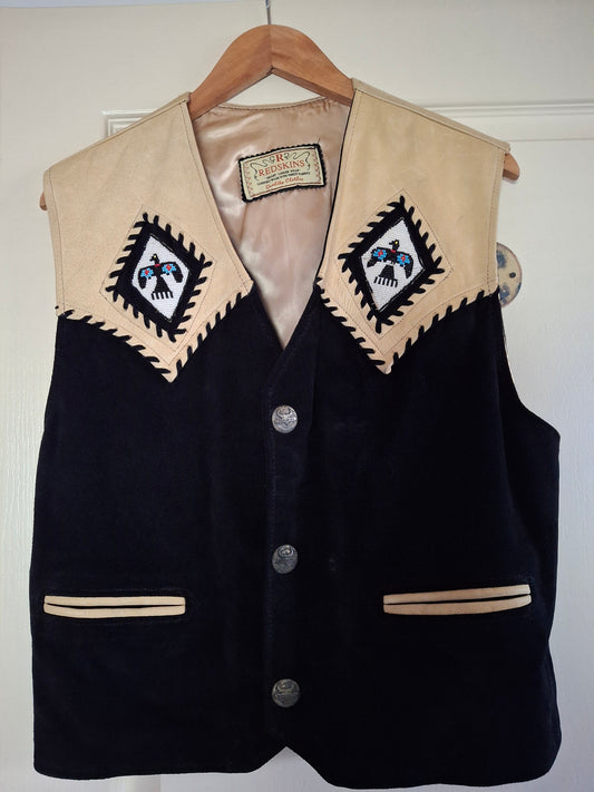 Gilet redskins motif indiens