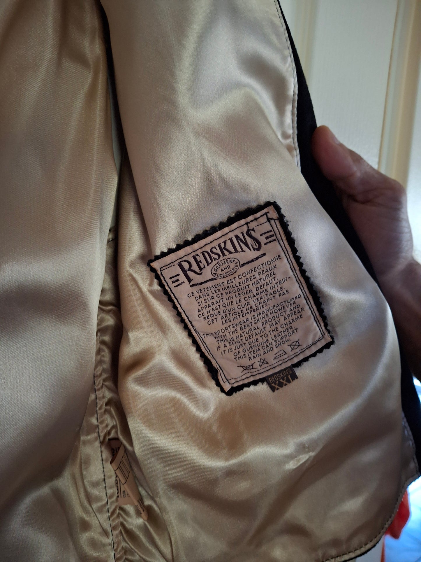 Gilet redskins motif indiens