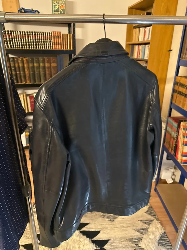 Cuir bleu marine JAEGGER ALPHA